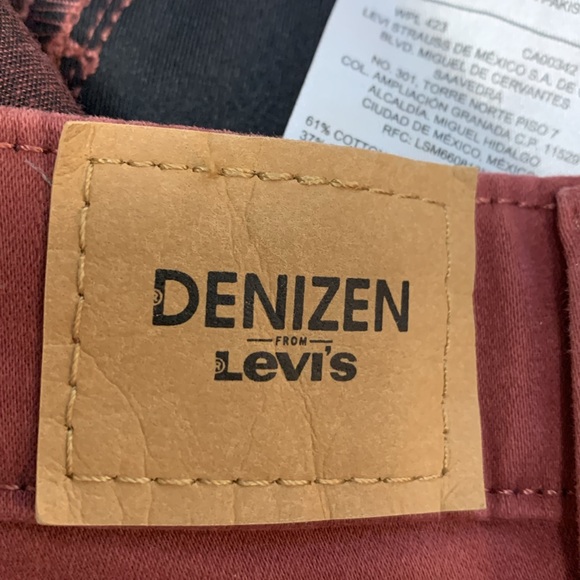 Levi’s Denizen High Rise Super Skinny Red Jeans Size 2 W 26 - Picture 4 of 9